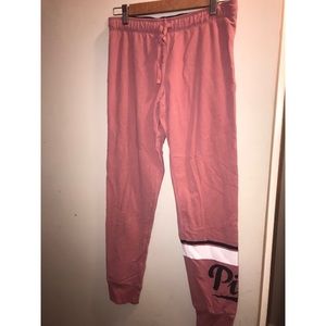Pink sweatpants